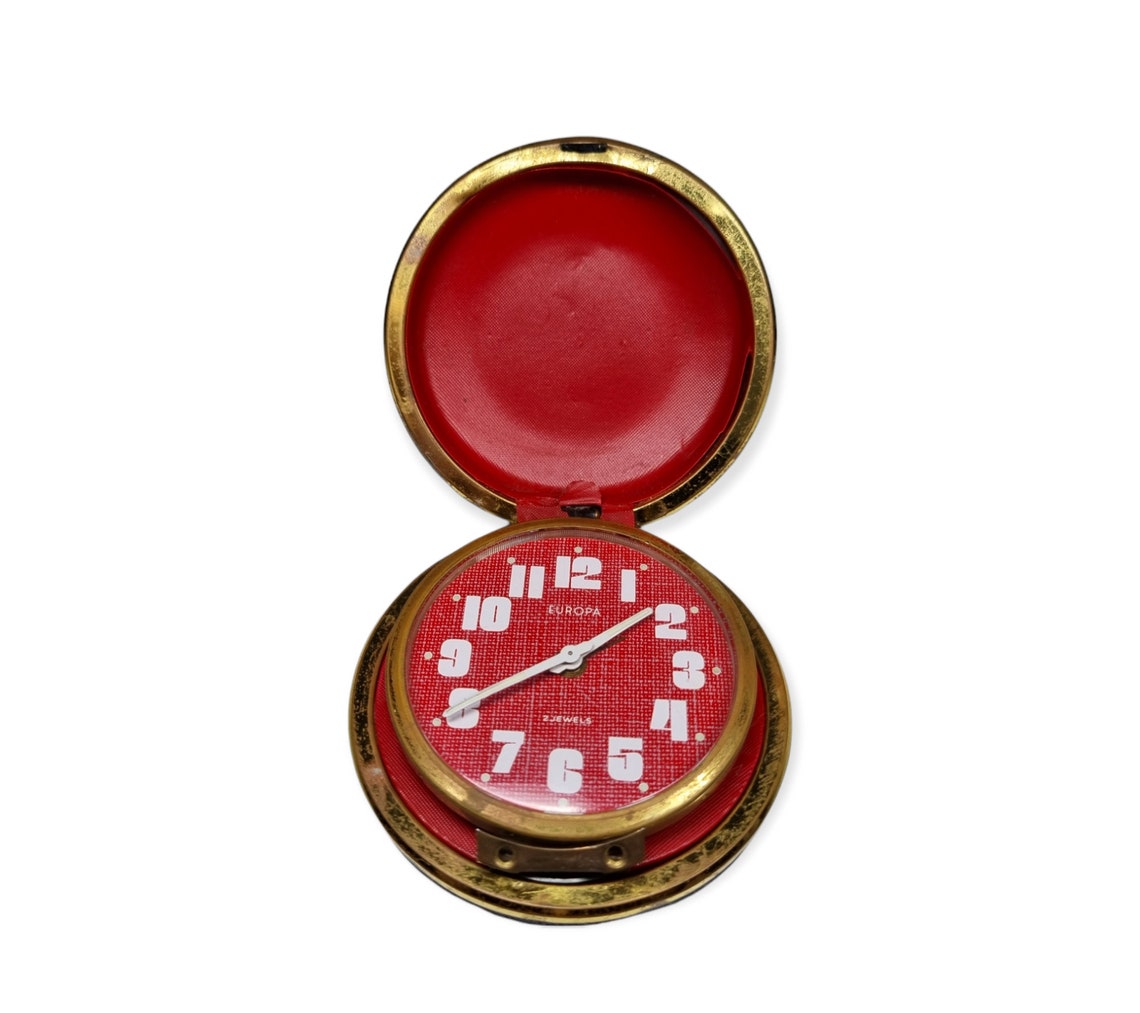 Vintage Europa Travel Clock Made in Germany Clock Pocket Etsy