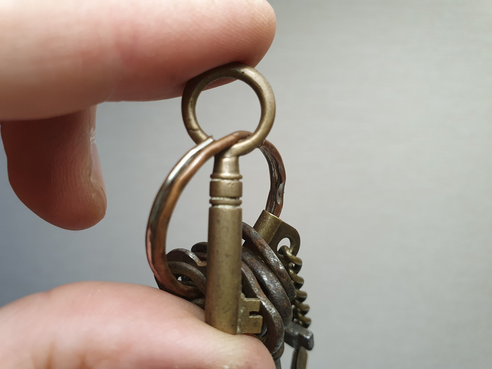Antique Small Keys Set With Very Rare Antique Key Carabiner Etsy