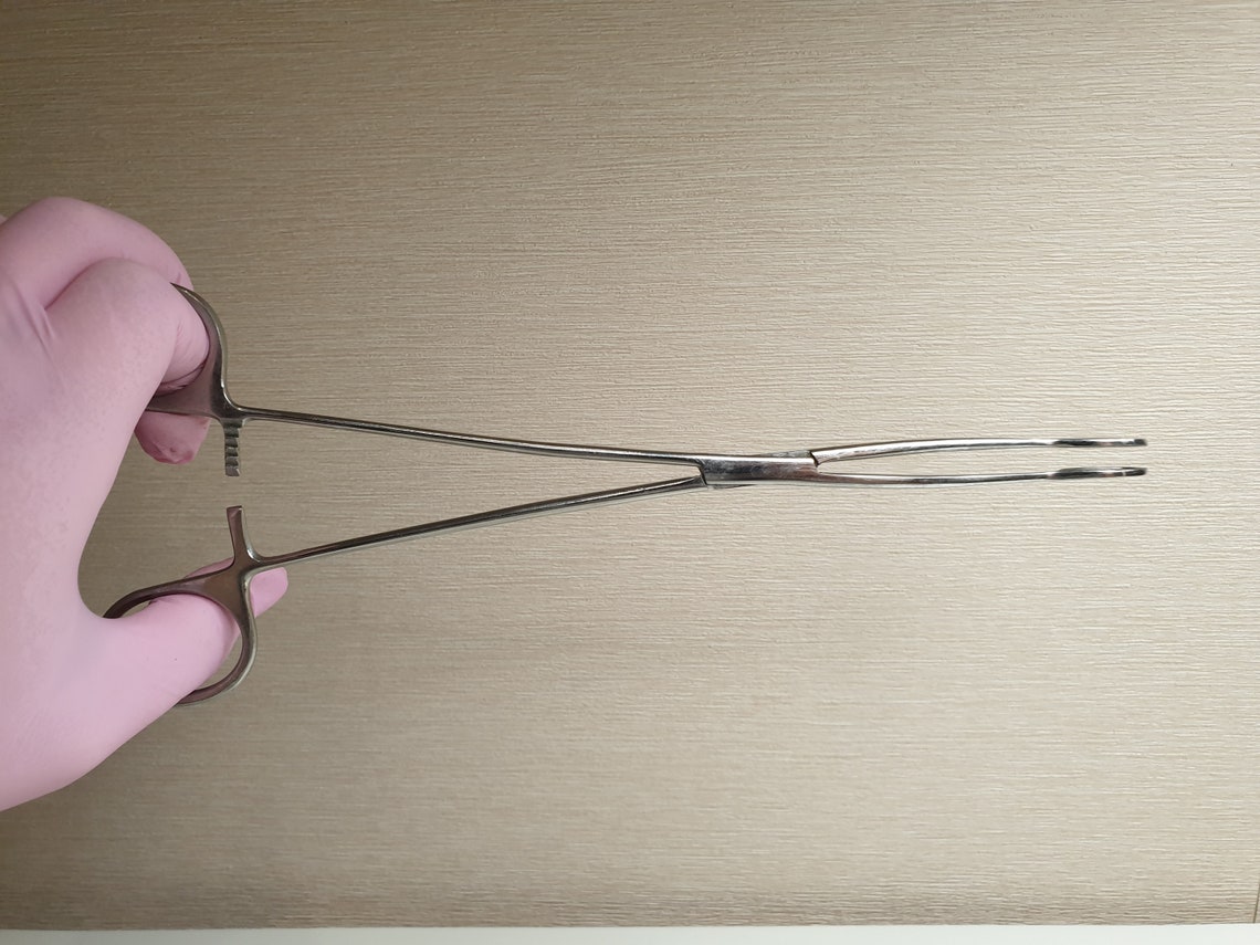 5 Vintage Medical Sponge Holder Forceps Medical Sponge Holder Etsy