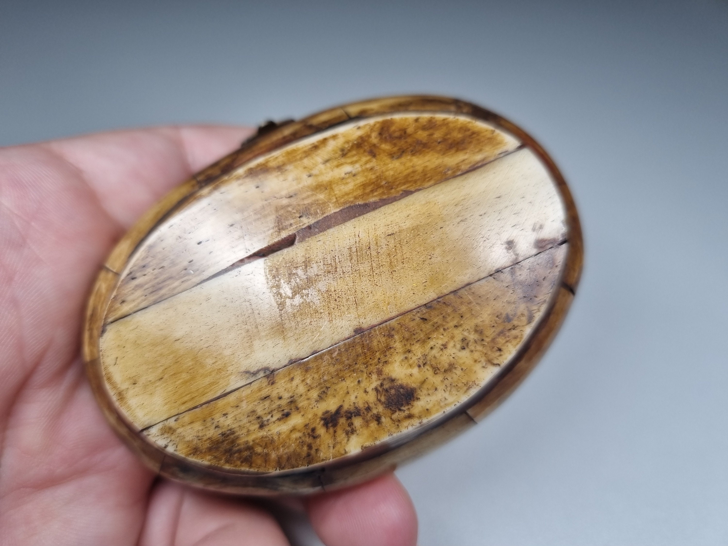 Old Snuff Box Camel Bone Box Brass Inlay Box Unique Box With - Etsy