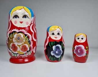 Charmante Schlüsselanhänger Handbemalte Holz Matroschka Russische Puppen Nette 