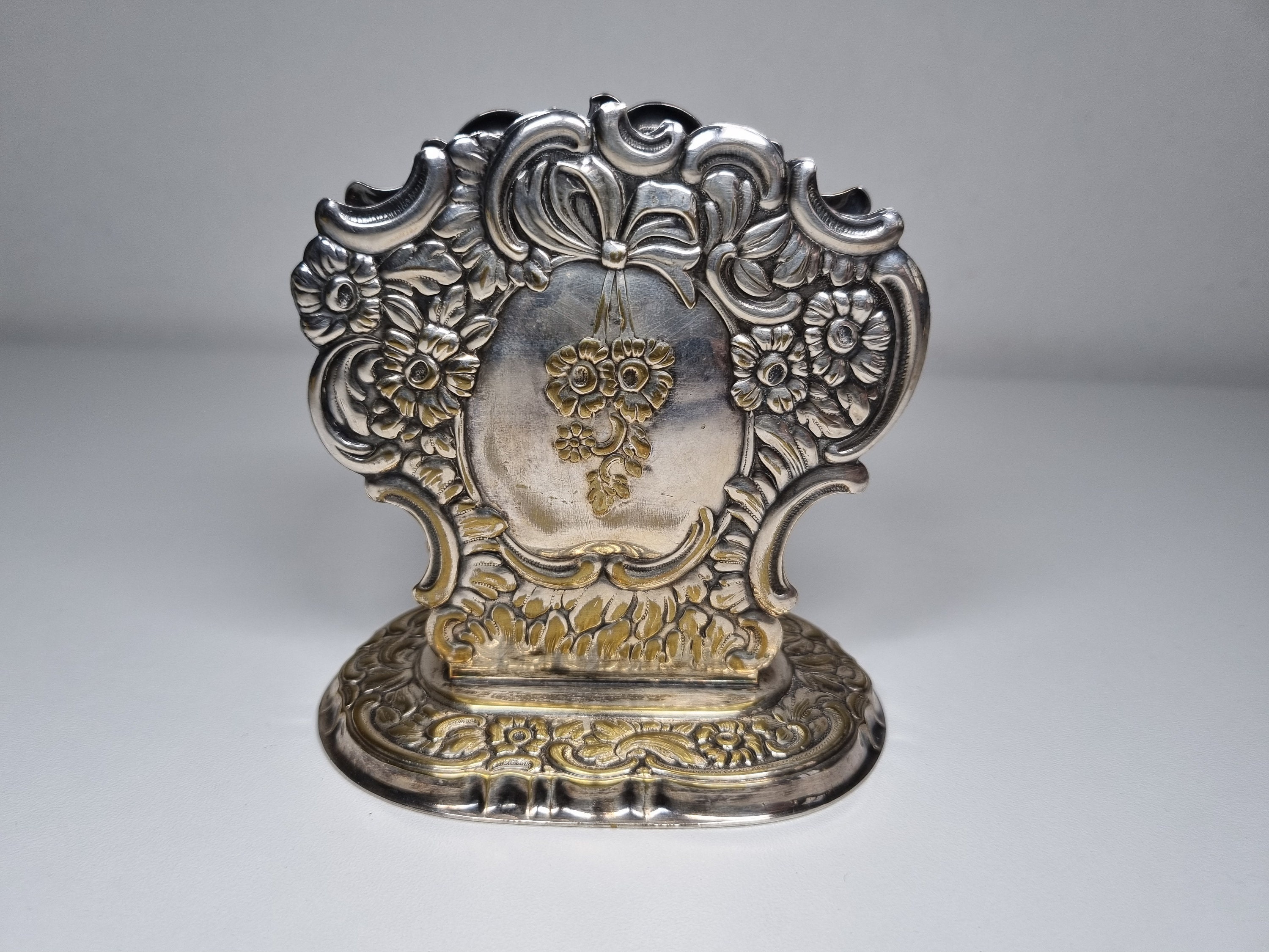 Antique Napkin Holder Vintage Silver Plated Napkin Holder Etsy