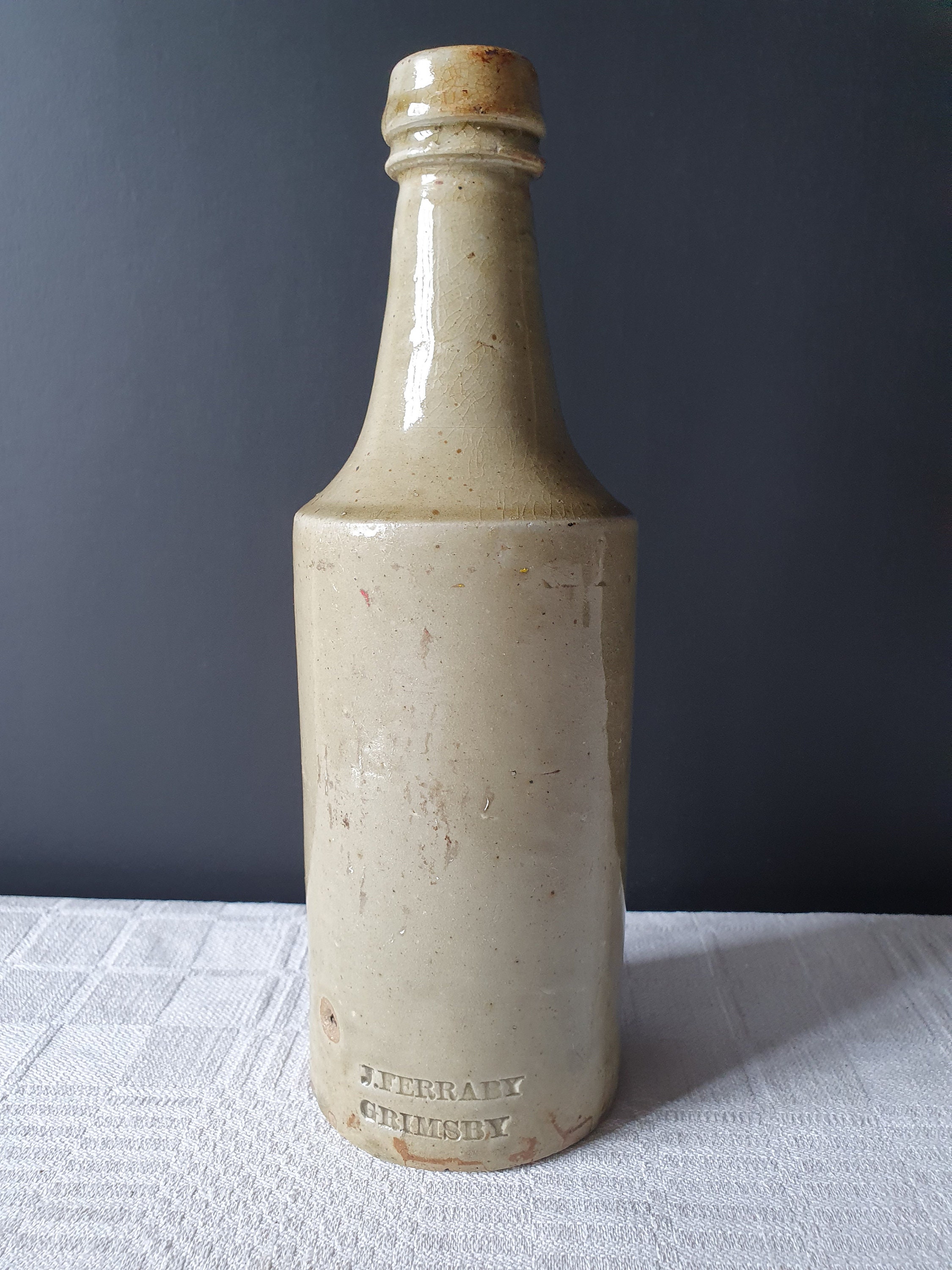 Antique Stoneware Beer Bottle Vintage Stoneware Ale Bottle Etsy
