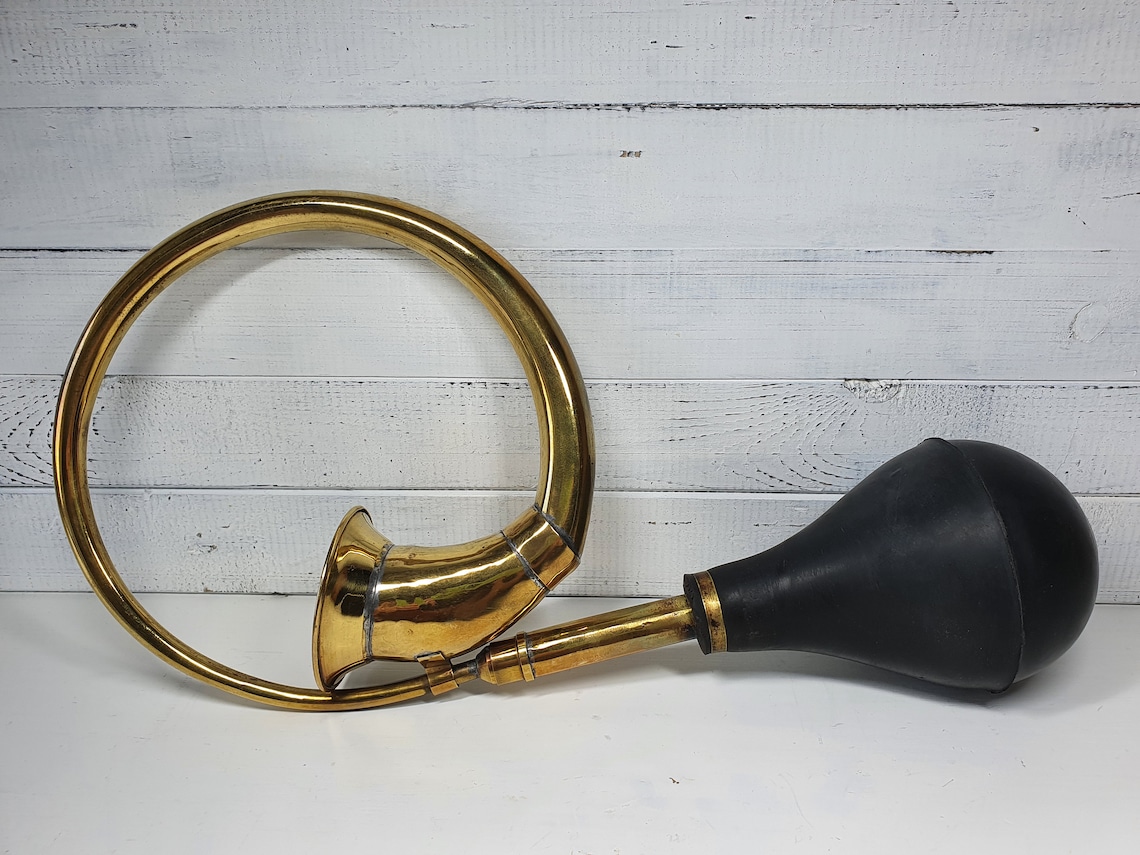 Rare Vintage Bicycle horn / Car Horn with Working Black Rubber Etsy