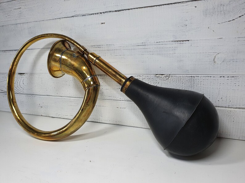 Rare Vintage Bicycle Horn / Car Horn With Working Black Rubber Etsy