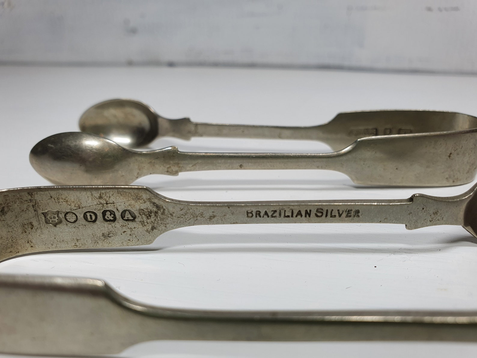 Pair of Vintage Sugar Tongs Brazilian Silver Sugar Tongs by Etsy