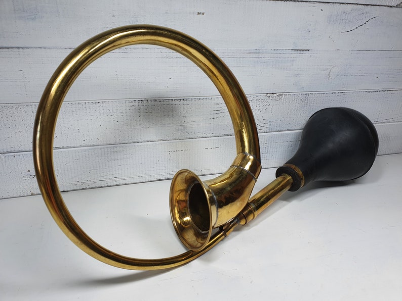 Rare Vintage Bicycle Horn / Car Horn With Working Black Rubber Etsy