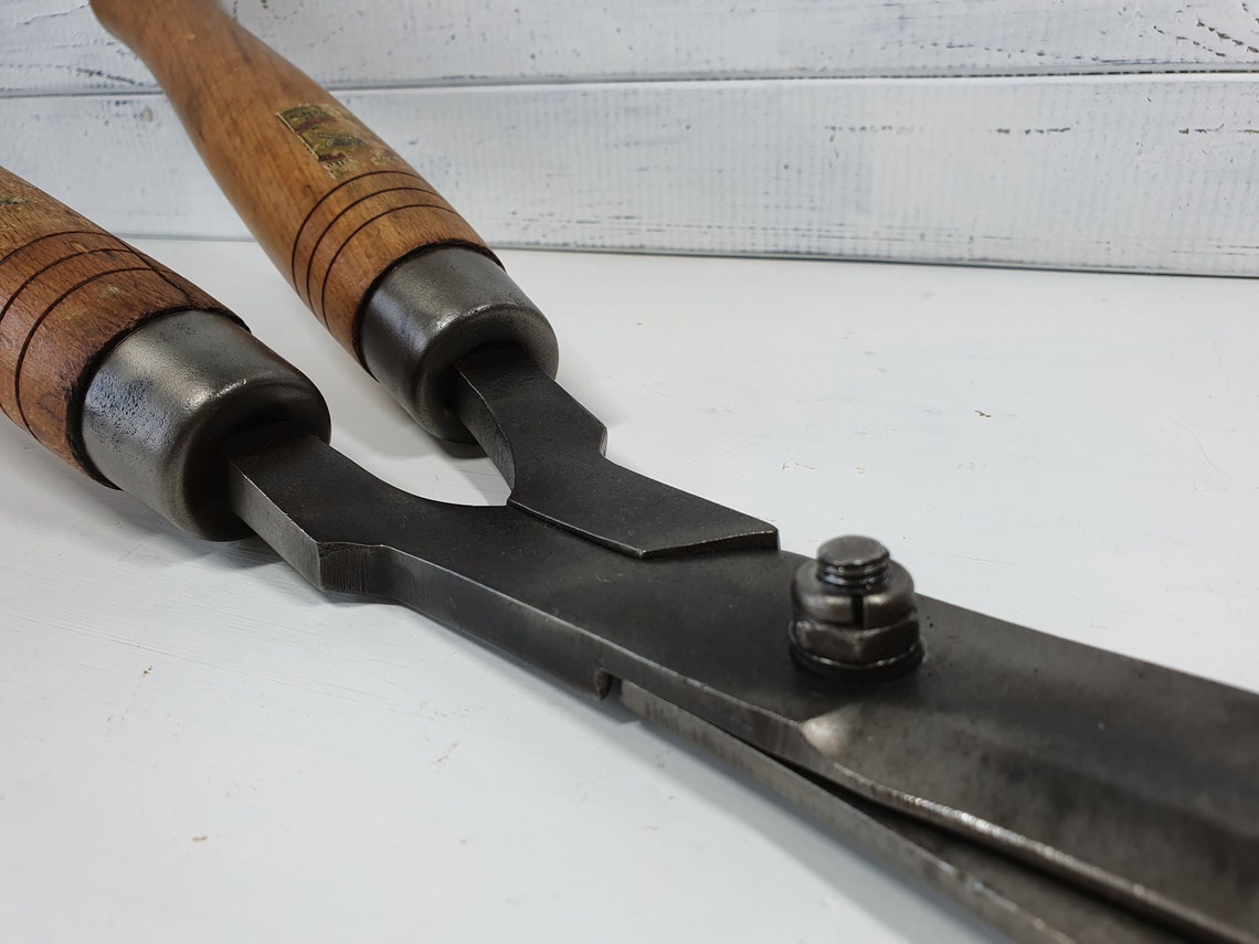 Large Vintage garden hedge shears collectible garden tools Etsy