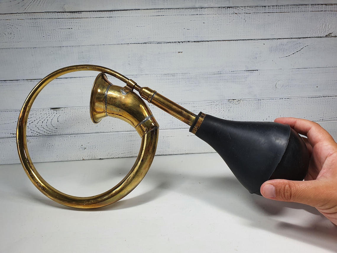 Rare Vintage Bicycle horn / Car Horn with Working Black Rubber Etsy