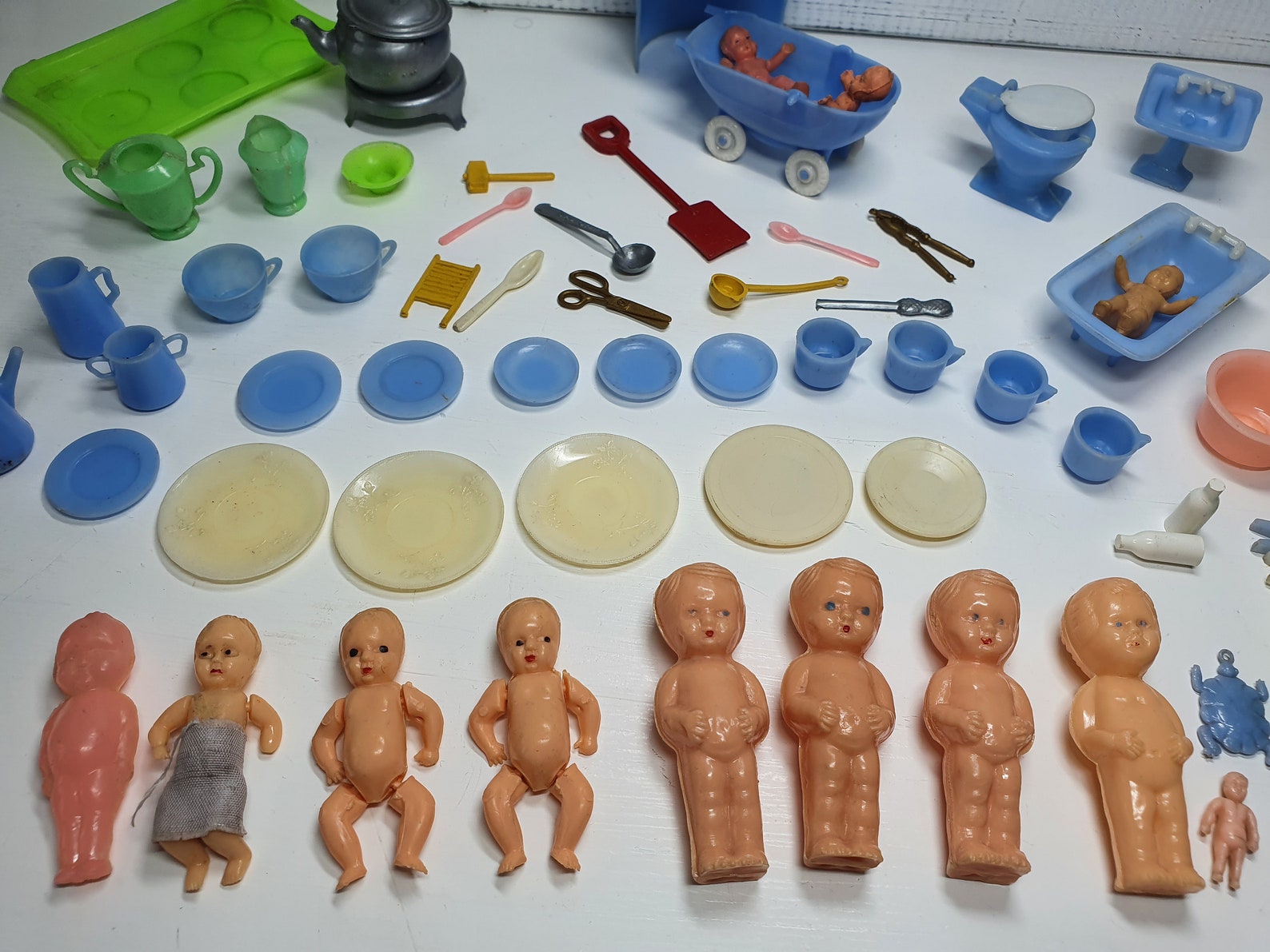 Vintage Plastic Doll House Miniatures Made in Hong Kong Etsy