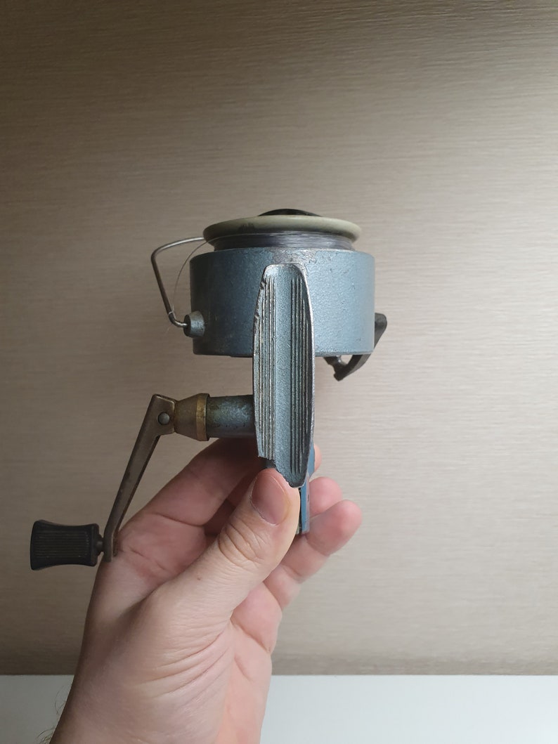 Old fishing reels Soviet Era Spinning fishing reel Rare Soviet fishing reel Vintage fishing reel dolphin USSR Fishing Fly fishing reel