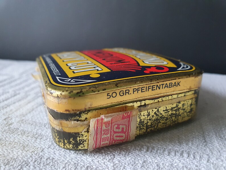 Vintage Richmond Medium Navy Cut Pipe Tobacco Tin Box Antique Etsy