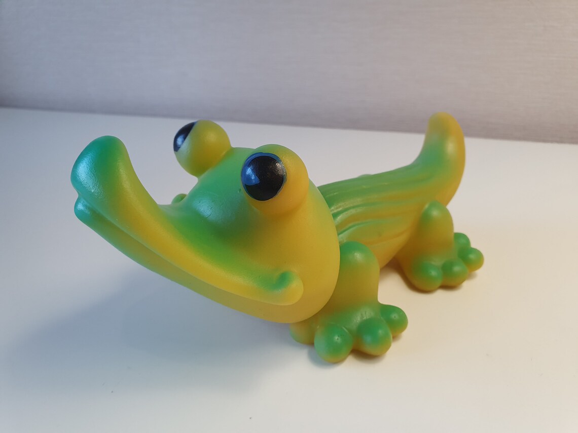 Vintage Alligator Toy Rubber Soviet Toy Cute Crocodile Toy Etsy