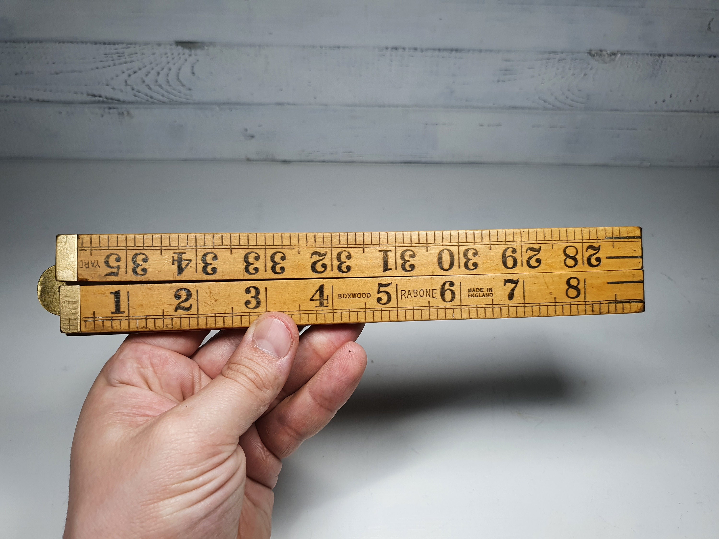 Antique folding ruler