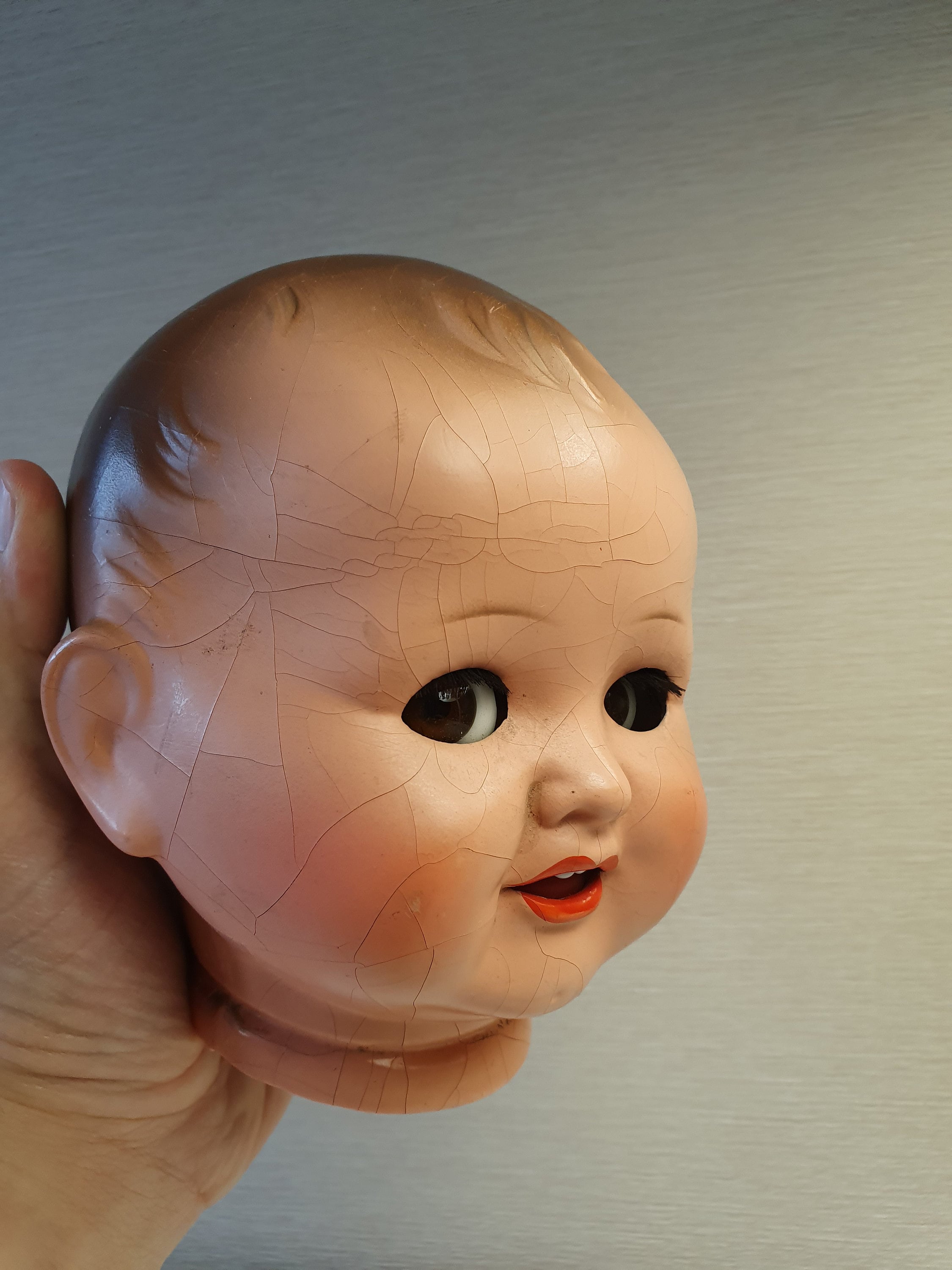 Antique Dolls Head, Franz Schmidt and Co Porcelain Head Doll, Sleepy Brown  Eyes Doll, Antique German Bisque Baby Doll -  Israel