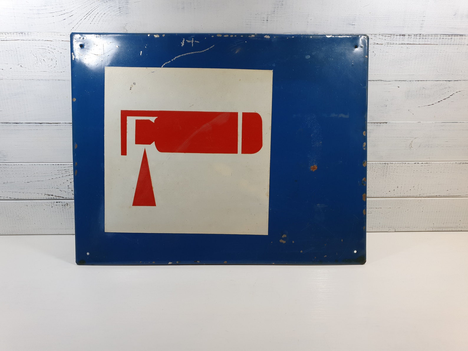 Vintage Safety Sign Fire Extinguisher Tin Sign Industrial Etsy