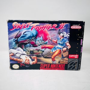Street Fighter II - CIB Incompleto - Buen estado - Probado - Auténtico de SNES
