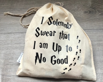 Bachelorette Party Recovery Bags//Up To No Good//Mischief Managed//Customizable Canvas Bags