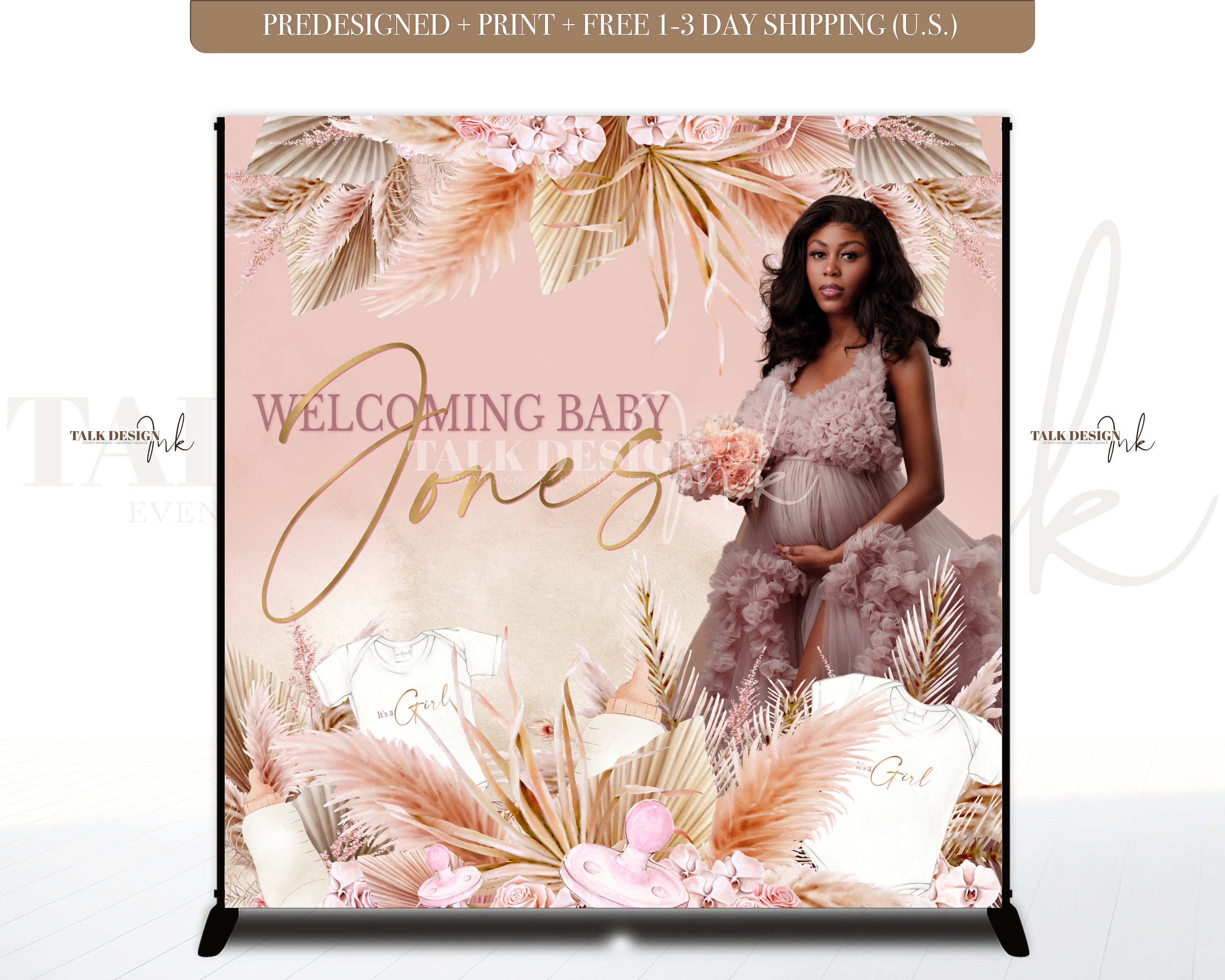 Boho Baby Shower Sign Bearly Wait Backdrop Its A Girl Baby Shower Boho Baby Shower Decorations