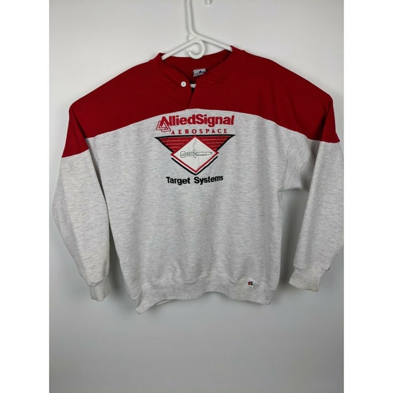 Vintage Distressed Embroidered Sweatshirt Alliedsignal Etsy UK