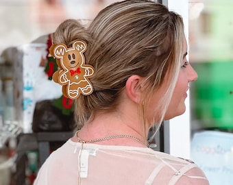Gingerbread Mouse Claw Clip | Hair Claw Clips