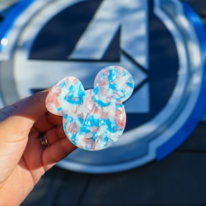 Americana Mickey Claw Clip, Mickey Claw Clip, Americana Claw Clip