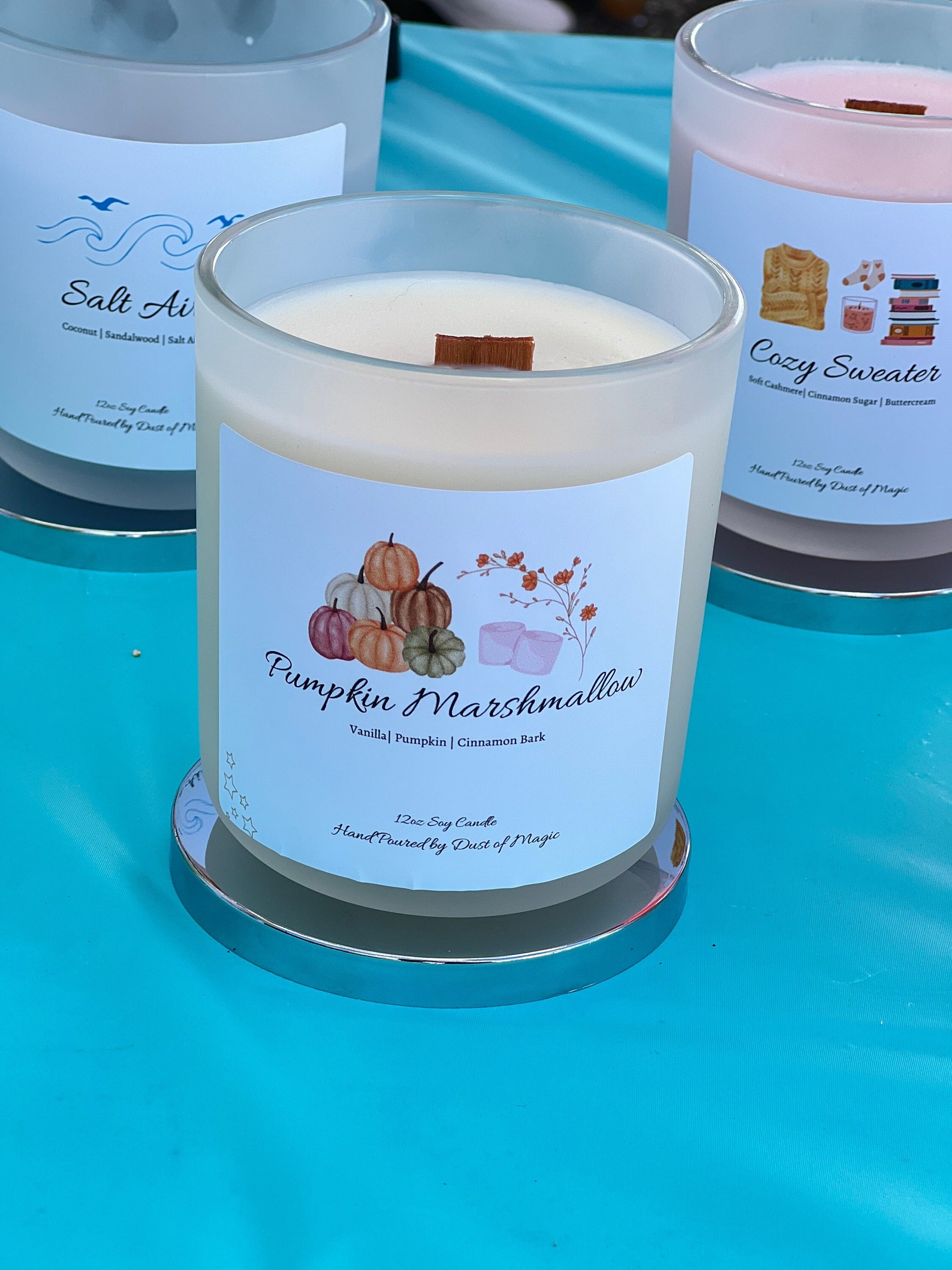 12oz. Wood Wick Crackling Soy Candles Fall Wood Wick Candles 100