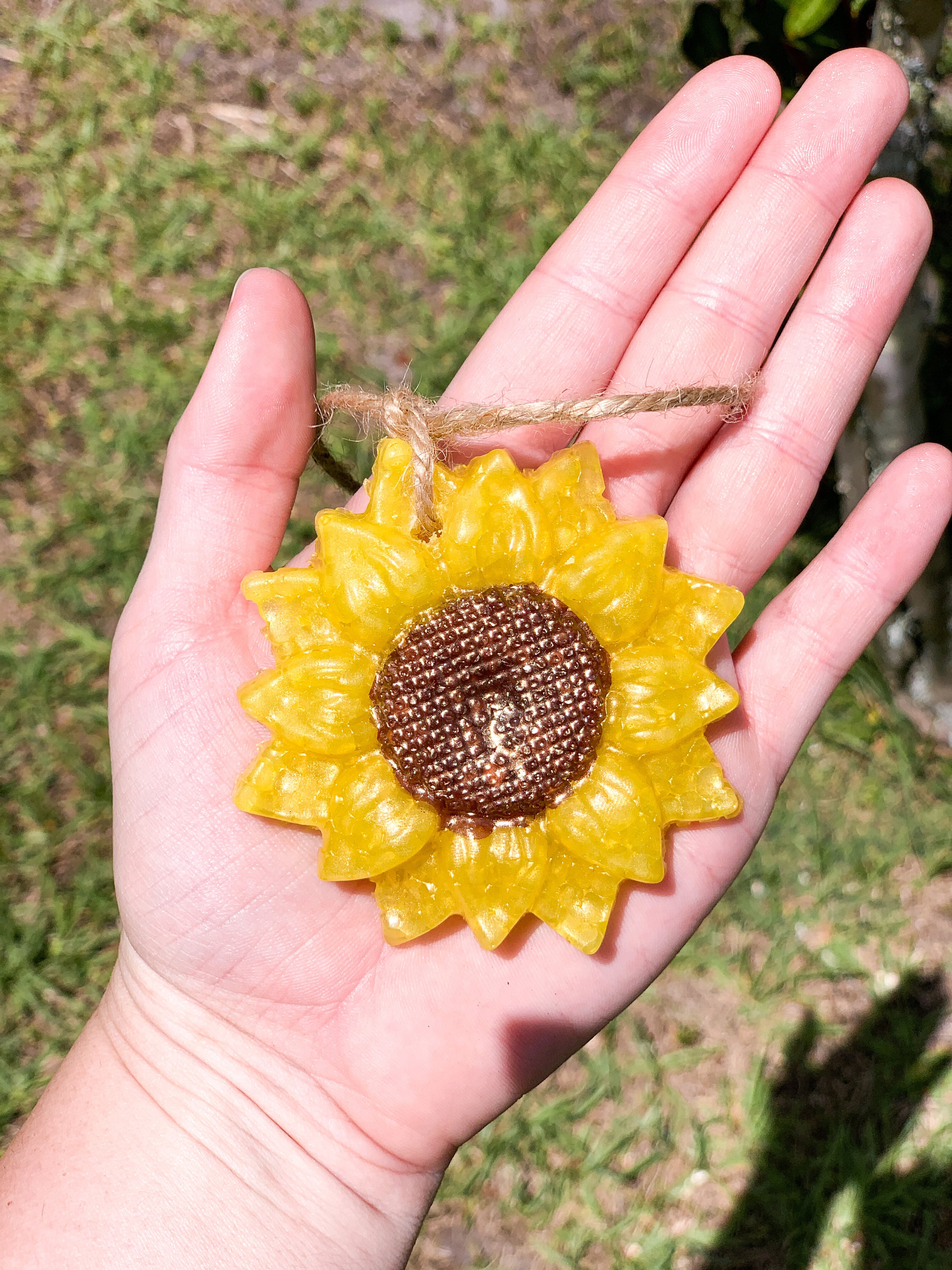 Simple Sunflower Car Freshie Car Freshies Car Air Fresheners Etsy