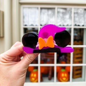 Magic Minnie Witch Hat Claw Clip | Minnie Mouse Claw Clip | Halloween Claw Clip