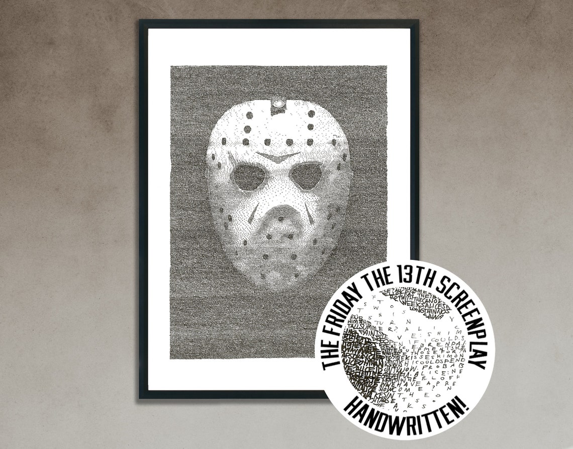 Jason Voorhees Friday the 13th Handwritten Screenplay Etsy