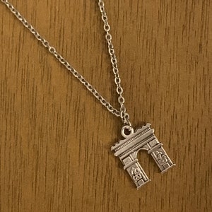 Collier Arc De Triomphe • Paris • France • Cadeau Paris • Voyage • Cadeau Europe • Collier Simple