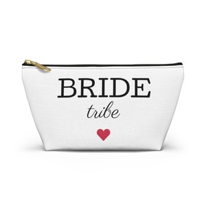 Bride Tribe Accessory/Cosmetic/Makeup Pouch - Bride, Bridesmaid, Maid of Honor, Mother of the Bride, Mother of the Groom, Wedding Party Gift
