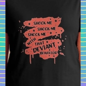 Empire Records Shock Me Black T-shirt Multiple Choices For Vinyl color
