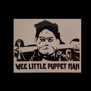 Wee Little Puppet Man BTVS Angel Decal for light surfaces