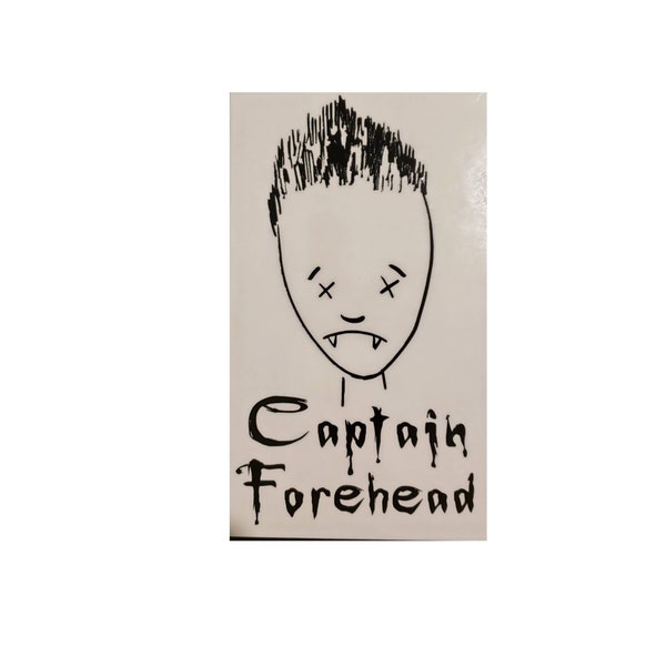 Captain Forehead BTVS Spike Drawing Decal for light background