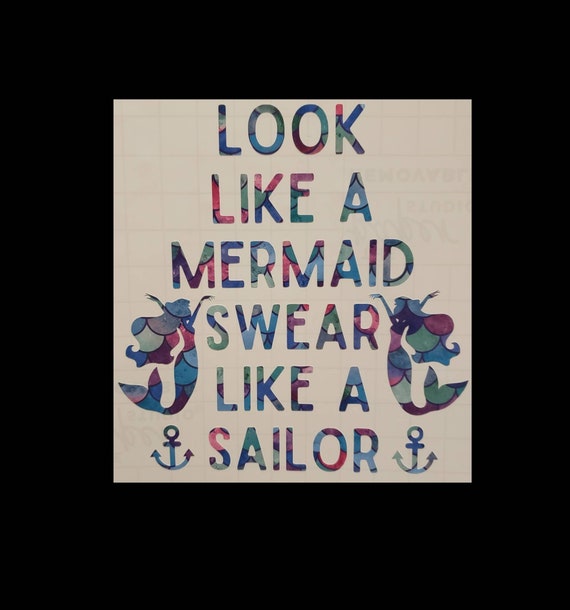 Look Like a Mermaid Decal Etsy