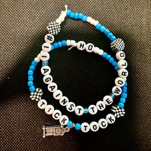 Denny Hamlin #11 Against The World Handmade Stretchy Beaded Bracelets