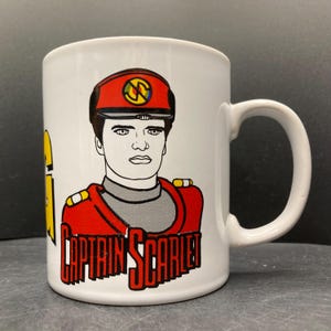 Vintage 1993 Captain Scarlet SIG Ceramic Mug ITC Entertainment Group Ltd Kilncraft Staffordshire Tableware Anglia