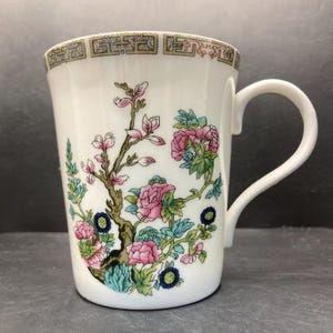 Vintage Crown Trent Indian Tree Fine Bone China Mug Made in Staffordshire England