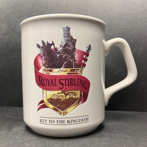 Vintage Royal Stirling Key to the Kingdom Stirling Castle Scotland ceramic mug