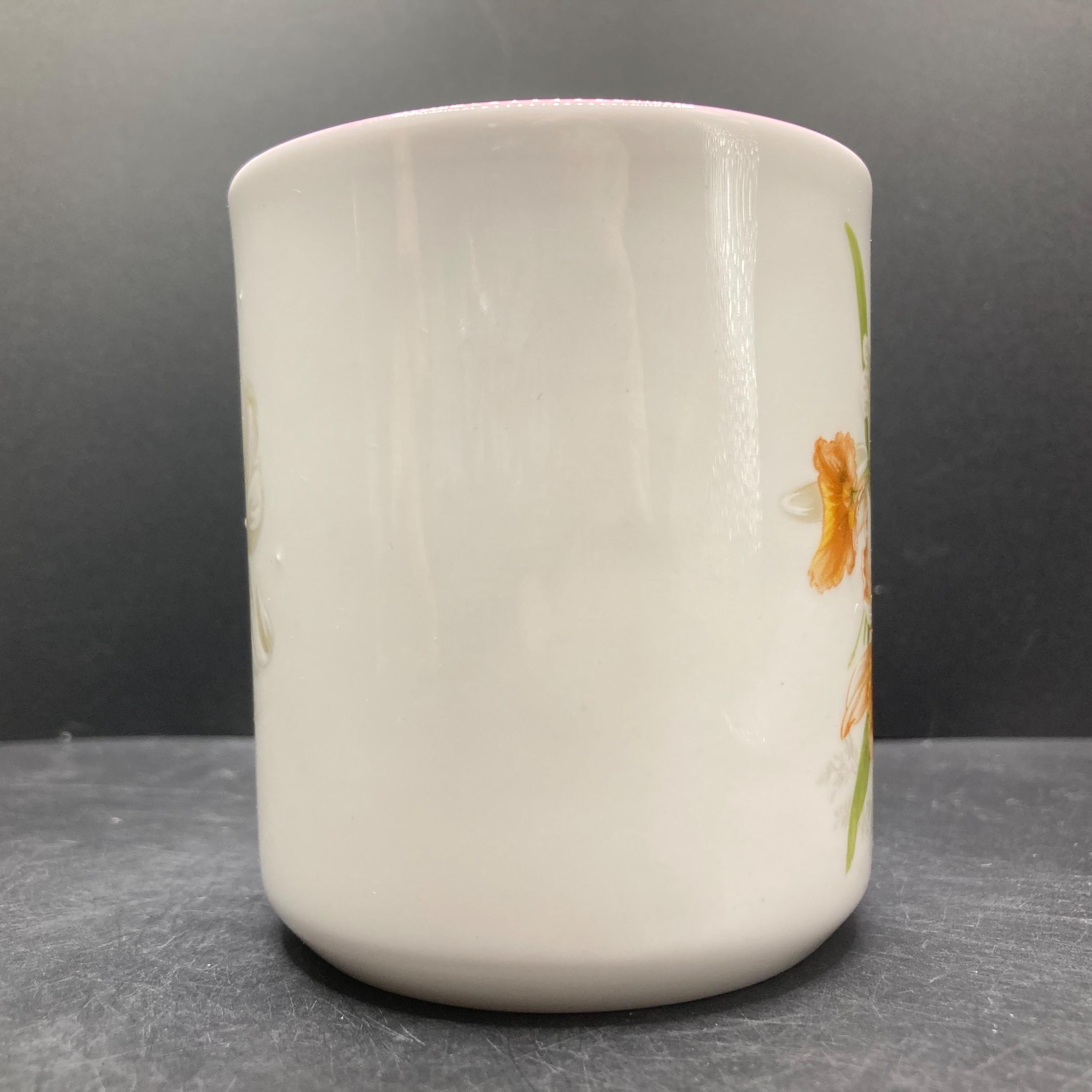 Vintage Jason Works White & Orange Daffodils SMALL Floral Fine