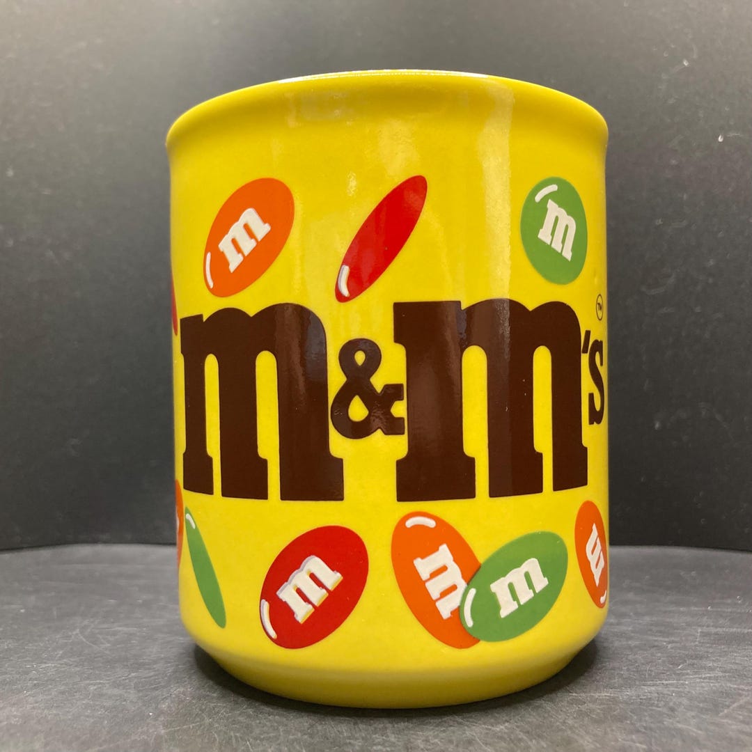 Vintage M&m’s Confectionery Yellow Ceramic Mug Made in England - Etsy