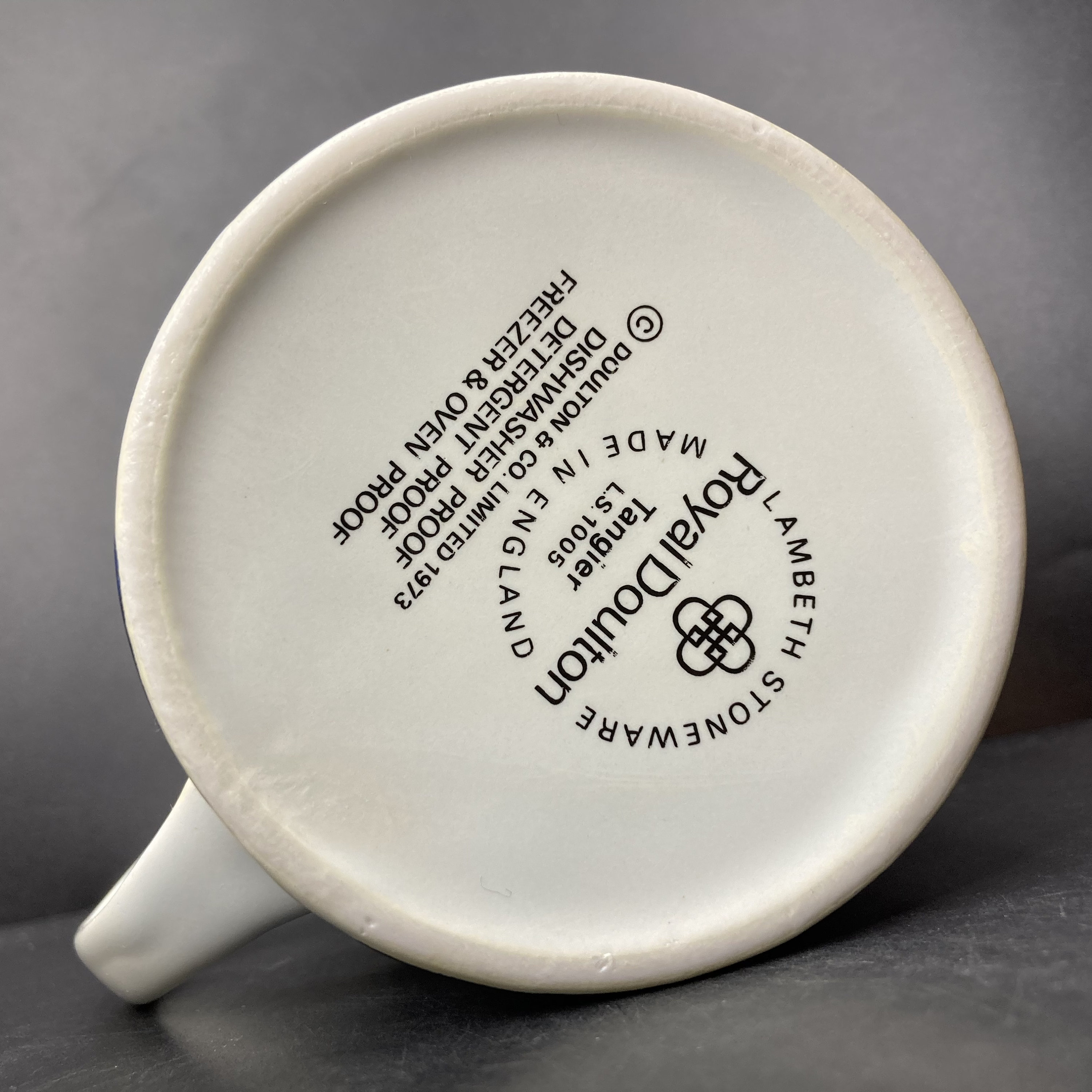 Vintage 1973 Royal Doulton Tangier L.S. 1005 Lambeth Stoneware Mug Made