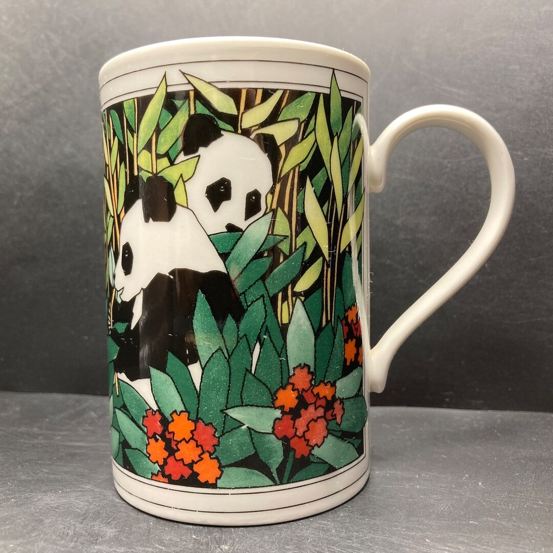 Lot De 2 Mugs Dunoon Jungle - Éléphant Et Girafe - Design Ruth Boden - Neufs