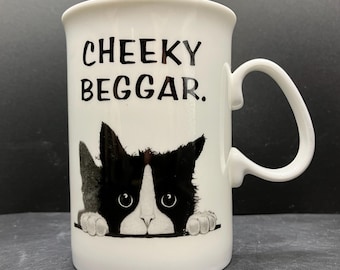 Vintage Duchess Cheeky Beggar Felix the Cat Fine Bone China Mug Made in England