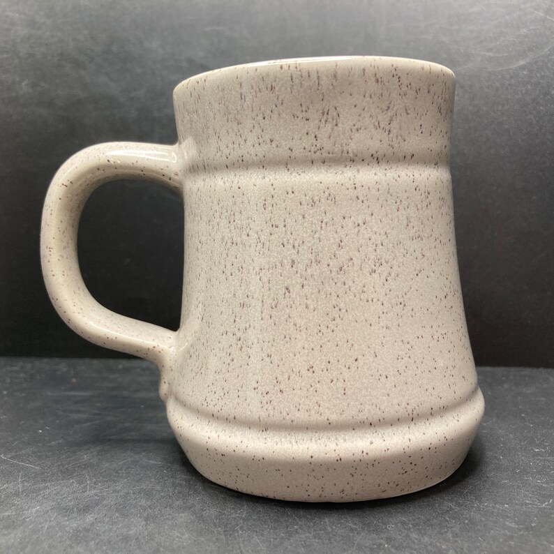 Vintage Fishbourne Roman Palace Chichester England beige ceramic mug Prinknash Pottery Gloucester made in England image 3