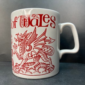 Vintage 1969 Prince of Wales Investiture at Caernarvon ceramic mug made in England