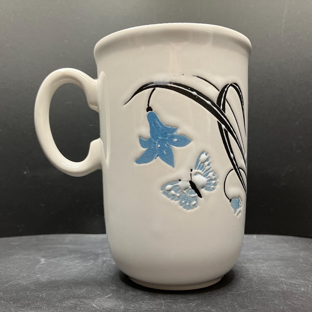 Chipped Tableware Vintage EIT ( English Ironstone Tableware ) Bluebells? and Butterflies ...