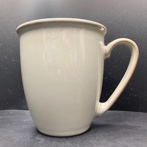 Vintage Denby Linen Beige Stoneware Mug Made in England