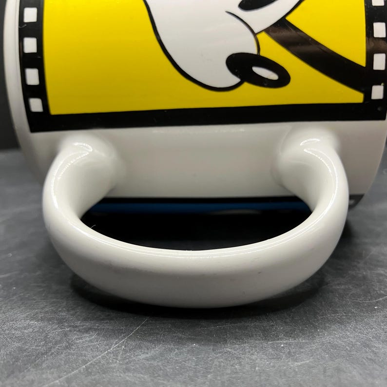 Vintage Disney Musse Pigg med filmremsa i stengodsmugg tillverkad i Japan bild 8